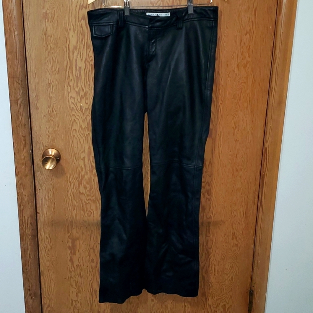Tommy hillfiger leather pants size 8